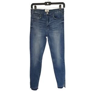 McGuire Womens Jeans, Hi-Rise Button Fly Raw Hem Stretch Skinny Ankle Jeans, 29